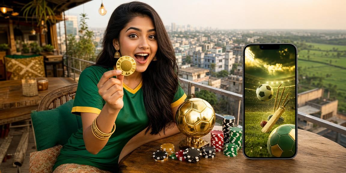 A user enjoying football betting in Bogura