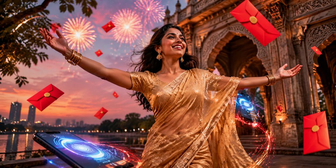 ঢাকায় লাল খাম বোনাস উৎসবে অংশ নিচ্ছেন একজন উৎসাহী সদস্য